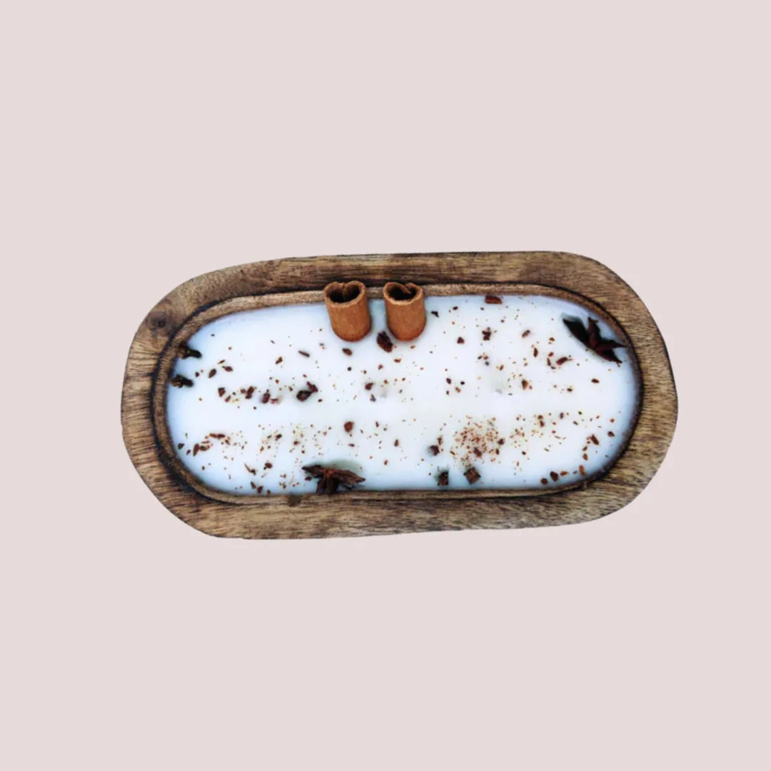 Rustic Vanilla Bliss Wooden Candle1